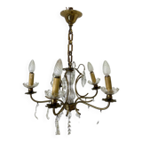 Early 20th century chandelier in bohemian crystal