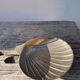 Silver-plated metal shell bowl