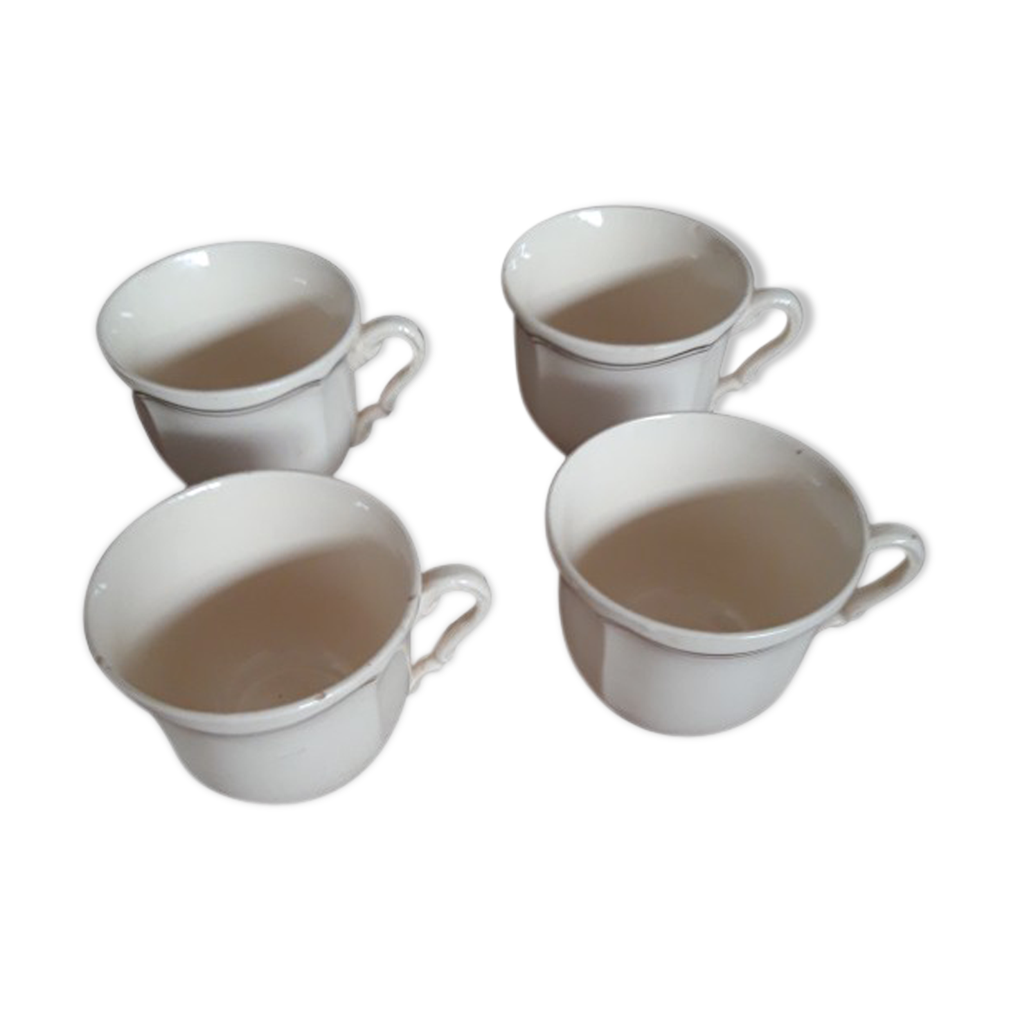 Four cups Digoin Sarreguemines