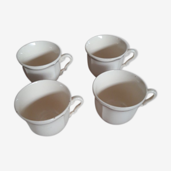 Quatre tasses Digoin Sarreguemines