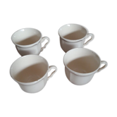 Four cups Digoin Sarreguemines