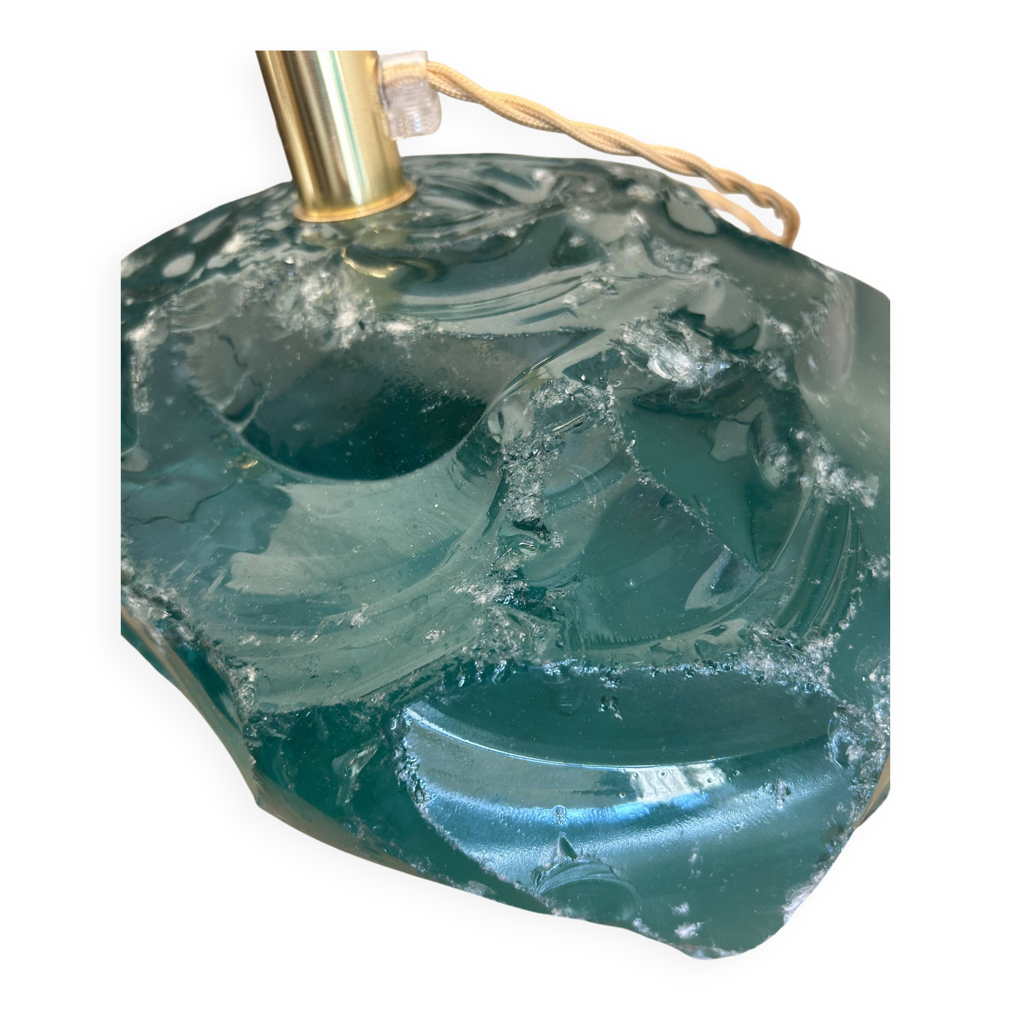 Pair of lamps, Murano, pebbles