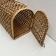 Cage Cat carrier basket in wicker/rattan, vintage