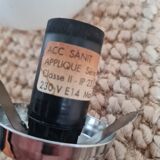 pair of white opaline ball wall. light