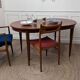 Table en teck ovale vintage