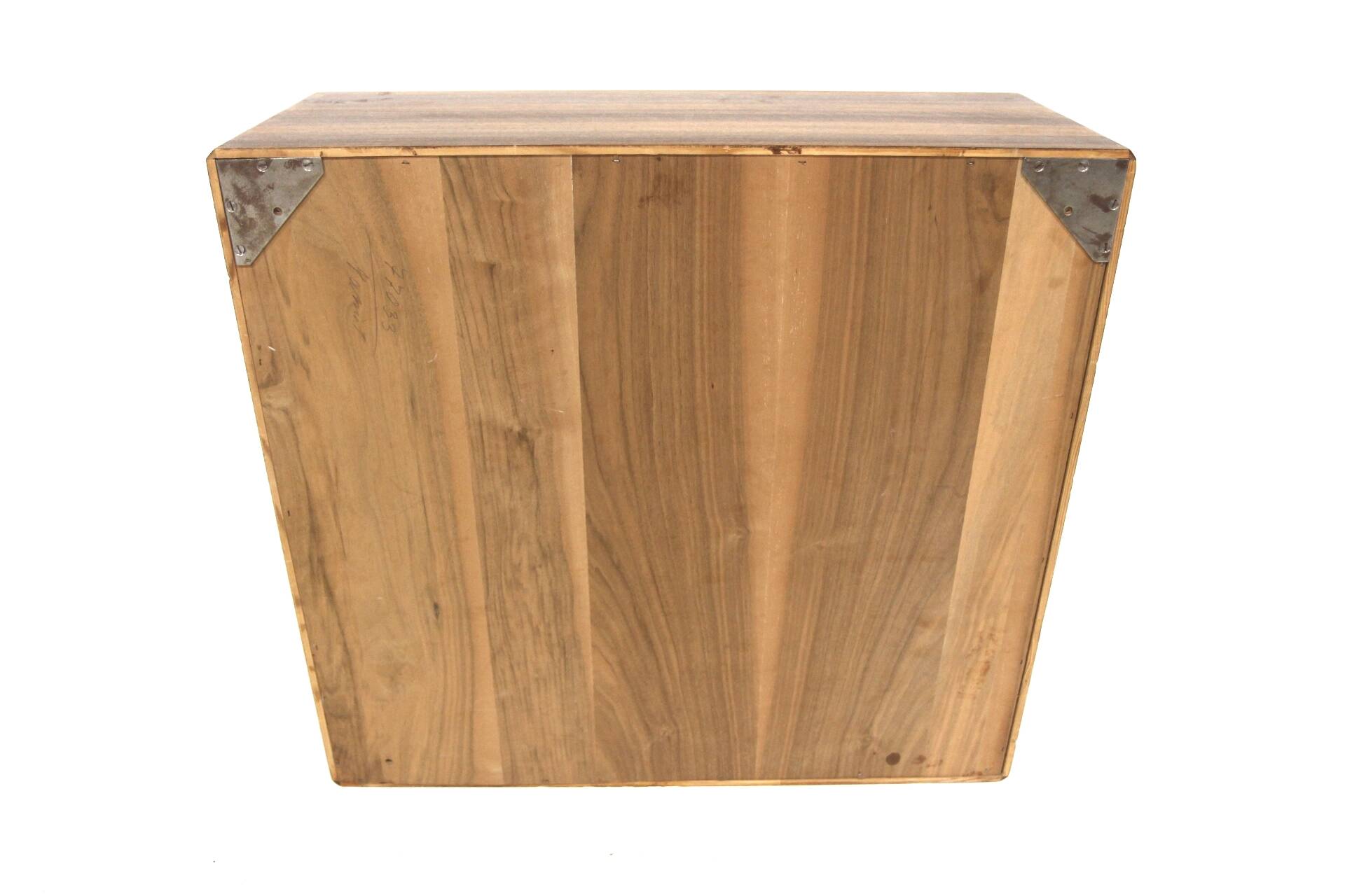 Set of 2 "Facett" walnut bedside tables, Bertil Fridhagen, Bodafors, Sweden, 1960