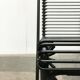 Postmodern black kitchen bar stool Kreuzschwinger by Till Behrens for Schlubach, 1980s.