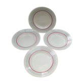 4 hollow plates Stanislas / Moulin des loups