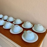 Art Deco coffee service in blue opaline