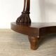 Empire style swan neck and lion paw pedestal table