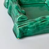 Green ceramic ashtray
