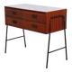 Scandinavian vintage console in teak and metal 1960