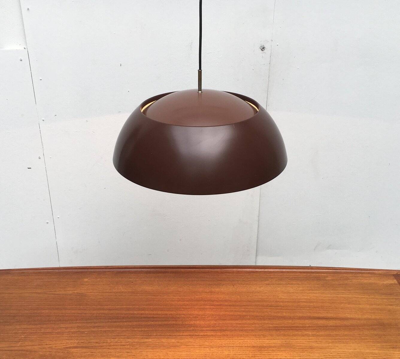 Vintage Danish suspension light Frederiksdal by Poul Lund-Jensen Holmegaard