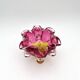 Bowl Ashtray Josef Hospodka Chribska Sommerso Rose 14cm 1.78kg