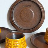 Three ceramic shells ceramano germany 50s