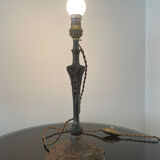 Lampe art nouveau 1900 en bronze