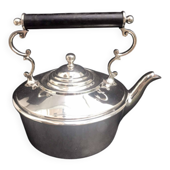 English silver metal teapot