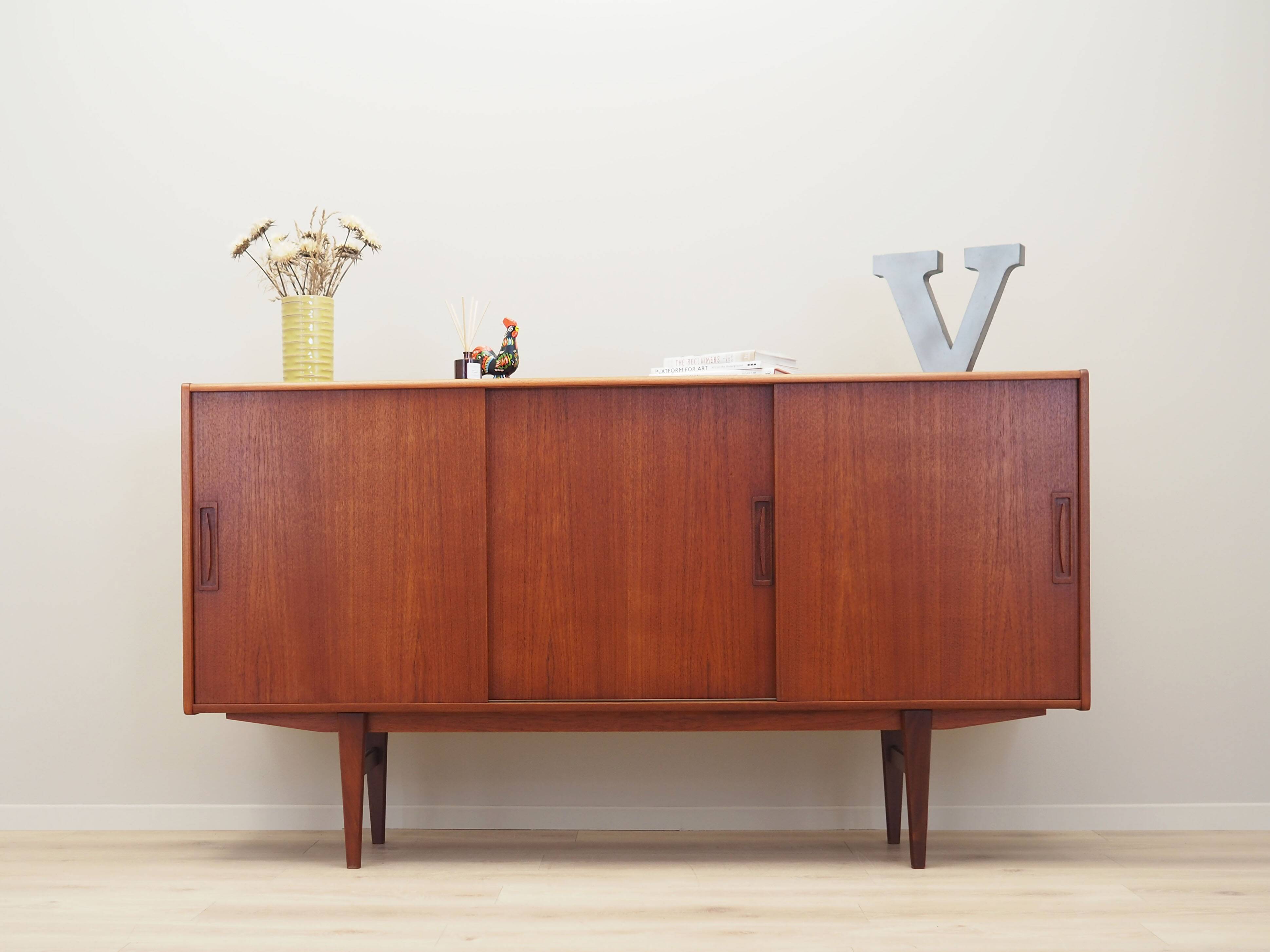Teak highboard, Danish design, 1960s, production: Denmark
