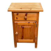 Commode vintage en bois massif des années 80