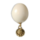Ostrich Egg, Brass Base (20th Century) H: 29 cm