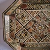 Syrian service tray in fine marquetry. First half of the twentieth century.