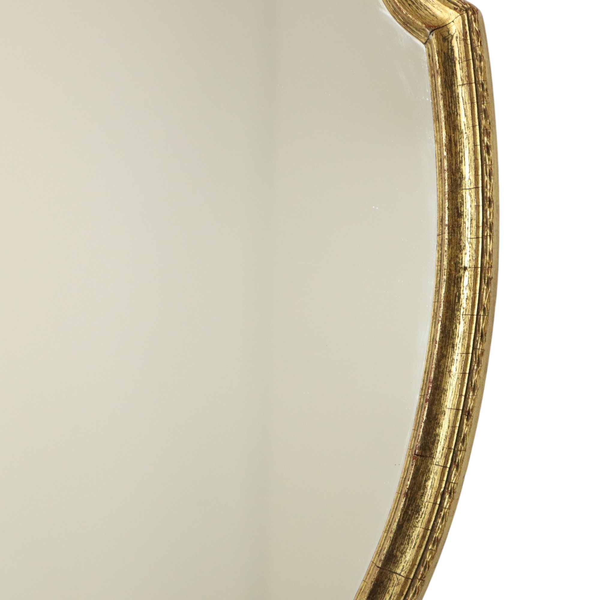 Deknudt Mirror with Bow Gold Leaf Gilded Wood Classic 69cm