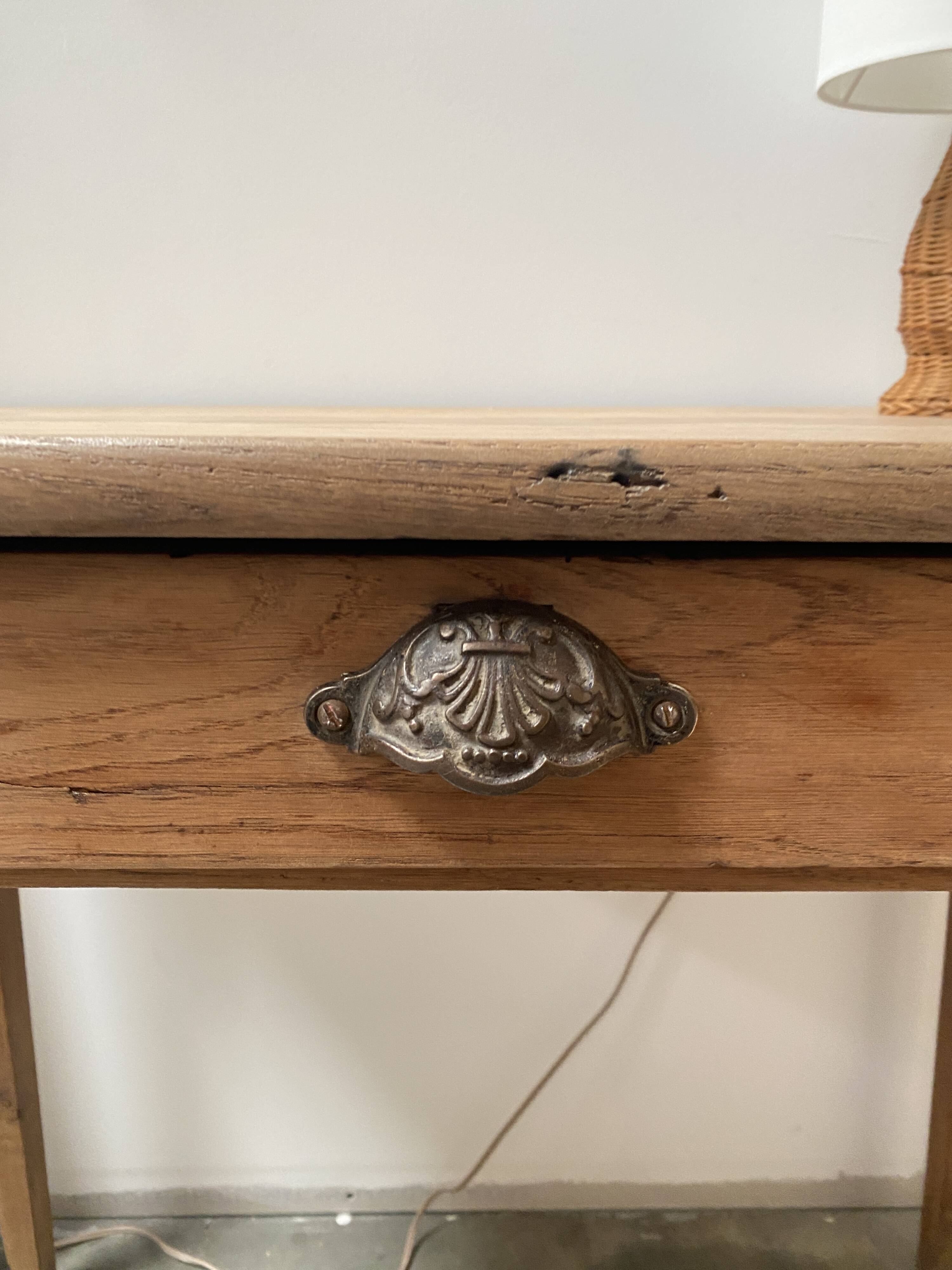 Bureau en chêne / table de ferme