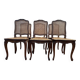 Set of 6 Louis XV chairs in walnut and cane