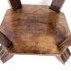 Art Deco side table in wood – sculptural base