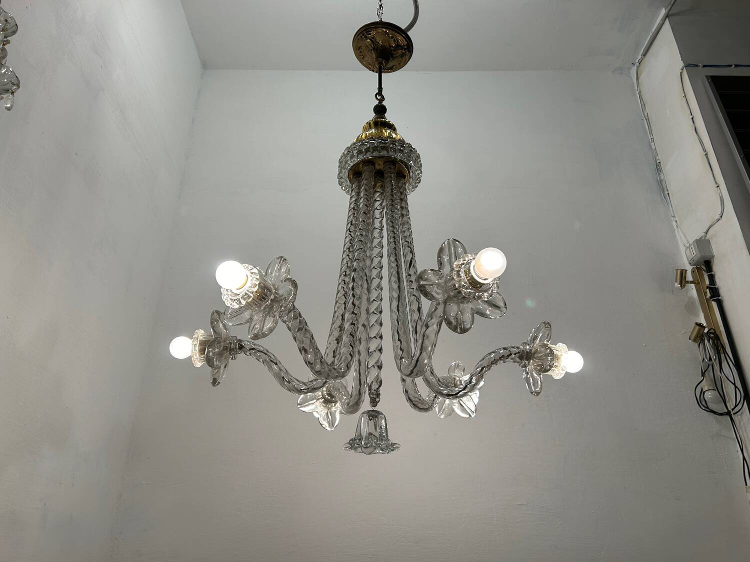 Art Deco Murano Glass Chandelier 1920/40’s