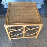 Table basse en rotin