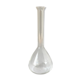 Vase fiole en verre transparent 28cm