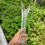 Vase soliflore en cristal transparent