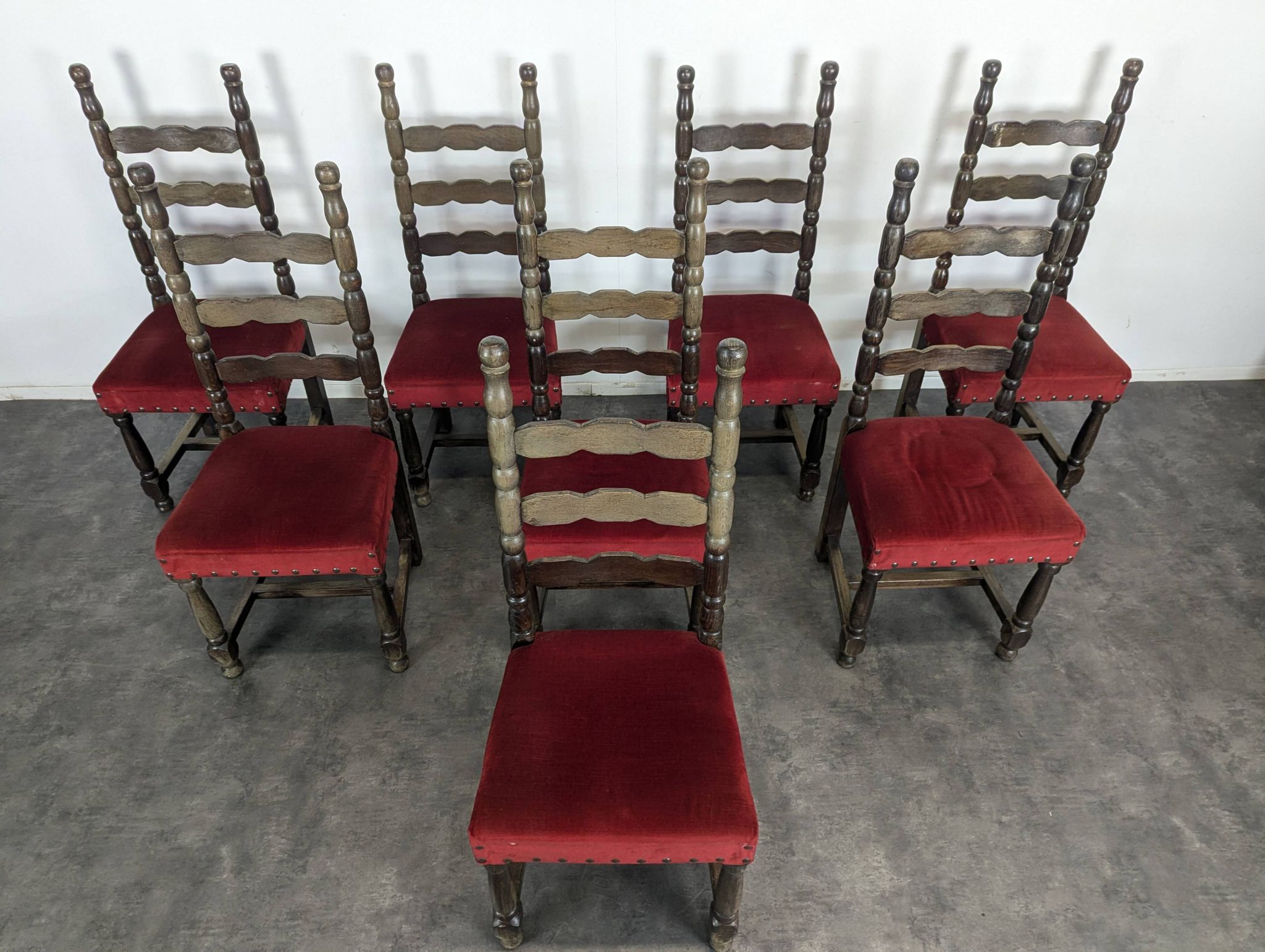 Set of 8 Spanish chairs