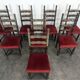 Série de 8 chaises espagnoles