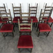 Set of 8 Spanish chairs
