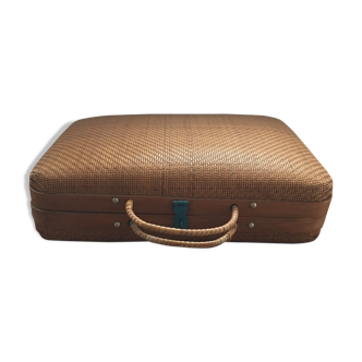 Valise vintage en osier