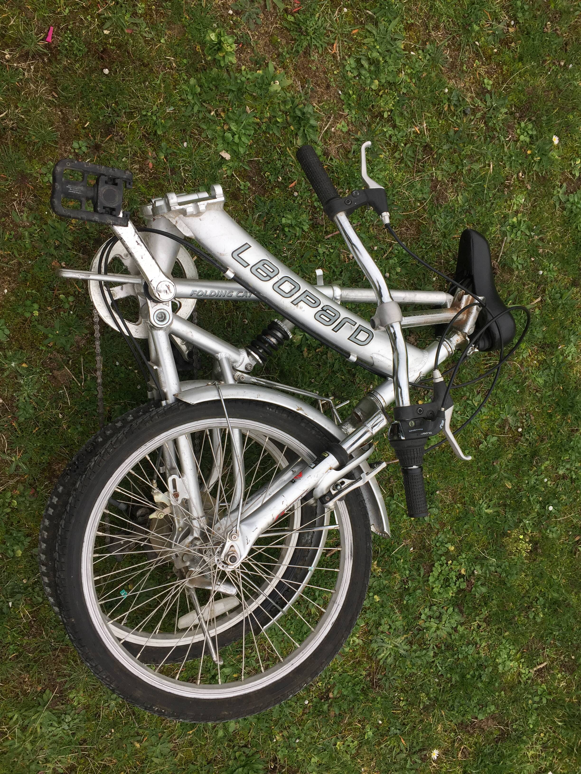 Folding bike aluminum frame, suspended, 6 speeds SHIMANO