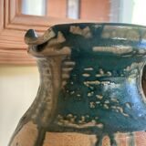 Vintage handmade ceramic jug vase pot