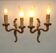 Vintage French Bronze Double Wall Sconces with Acanthus Leaf Detail 5706