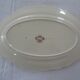 Oval dish Sarreguemines faience old flower decoration Strasbourg