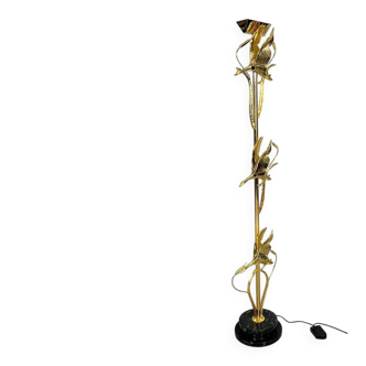 Hollywood Regency floor lamp with bird figures by Lanciotto Galeotti, L'Originale, Italy, 1980s.
