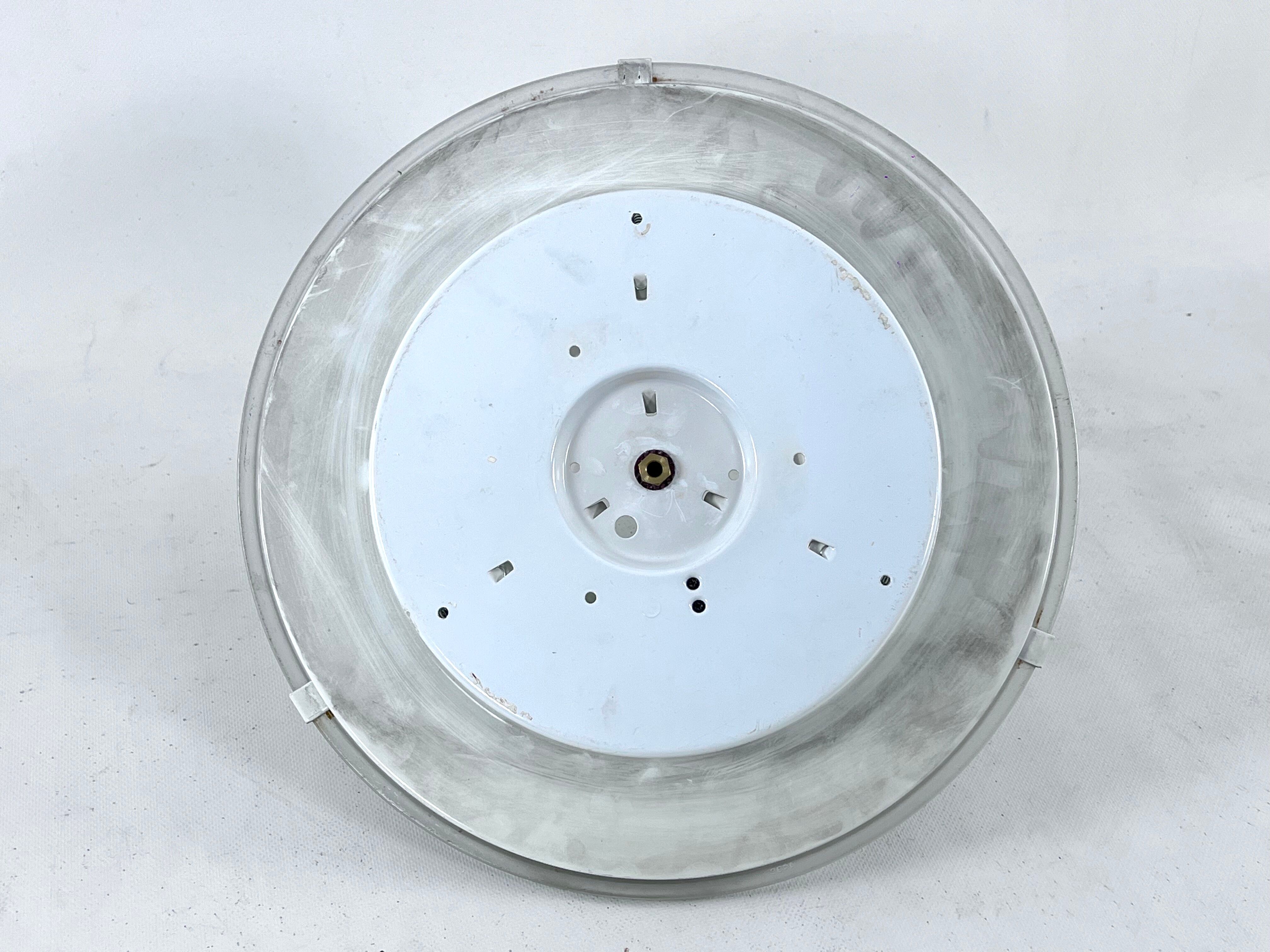 Vintage Large Egina 38 ceiling lamp by Angelo Mangiarotti for Artemide. Italy 1970s