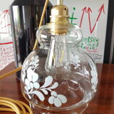 Suspension vintage globe lamp