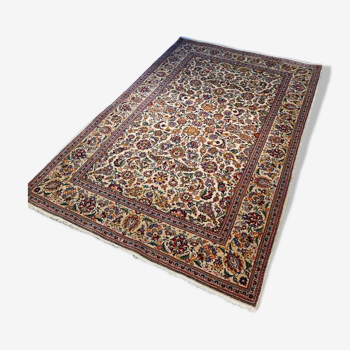 Tapis persan keshan milieux XXeme 137x210cm