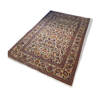 Tapis persan keshan milieux XXeme 137x210cm