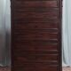 Large mahogany chest of drawers with 8 drawers from the Napoleonic III period.