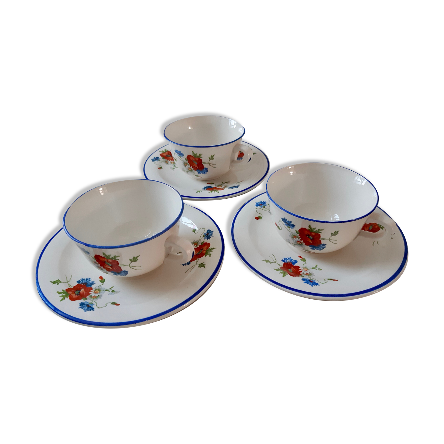 Lot of 3 coffee cups / Tea Salins 50s