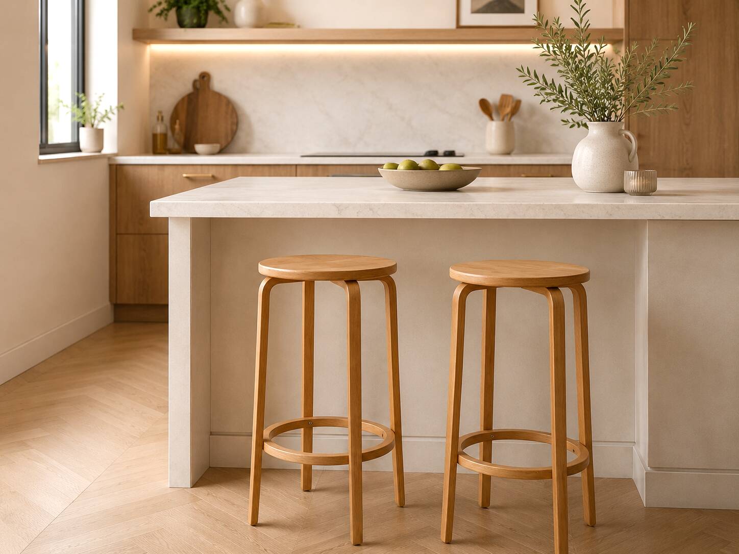 Pair of high stools, Frosta, IKEA, 1980s/90s