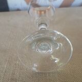 Set of 4 champagne flutes gold border